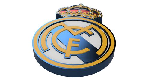 Real Madrid Logo 3D Png Real Madrid Logo 3D Modell 20 Rfa Free3d