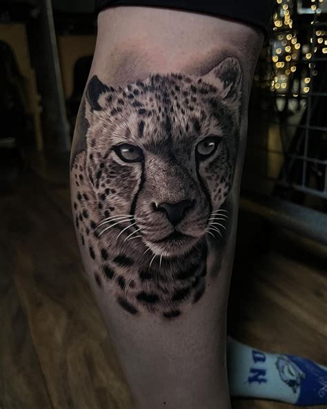 Realistic Cheetah Tattoo