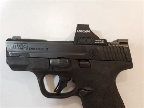 Red Dot Sight On S Amp W Shield Plus Optic Ready Pistol