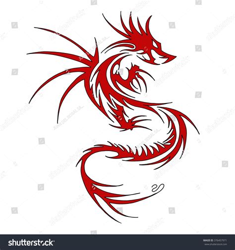 Red Dragon Tattoo Design