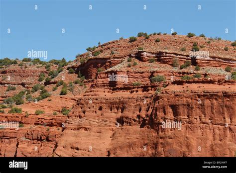 Red Rock Terrain Near The Jemez Pueblo New Mexico Stock Photo Alamy