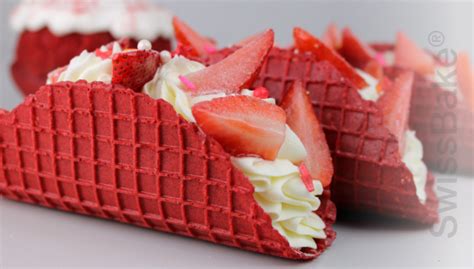 Red Velvet Waffle Cone Taco Sarawagi Group