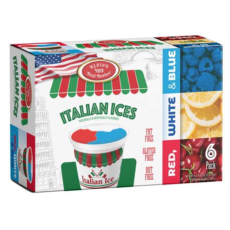Red White Blue Italian Ices Kosher Ice Cream