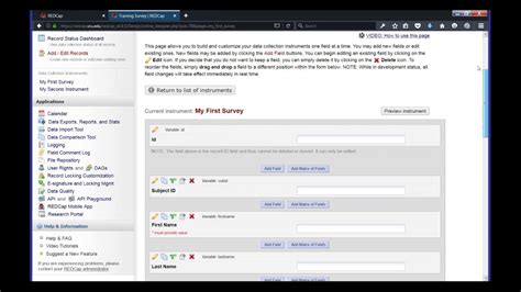 Redcap Beginning Branching Logic Youtube