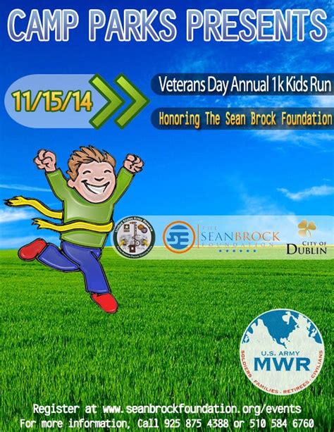 Register Now For Annual Veterans Day Kids Run At Camp Parks Dublin