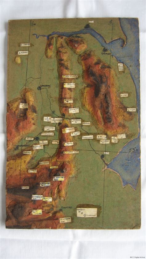 Relief Map Of Lincolnshire S Bomber Airfields Ibcc Digital Archive