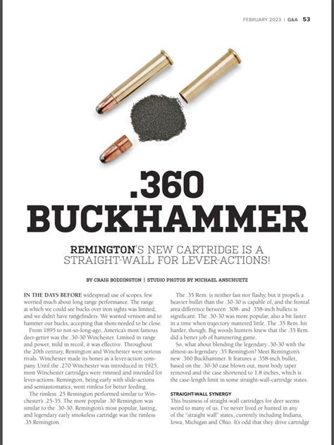 Remington 360 Buckhammer Michigan Sportsman Forum