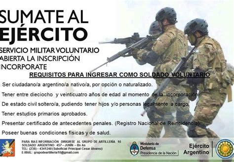 Requisitos Para Ingresar Al Ej Rcito Desde Argentina