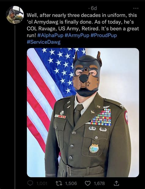 Retired Military Working Dog Up For Adoption R Yiffinhell