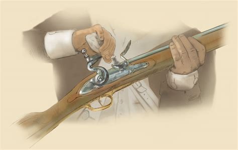 Revolutionary War Musket Loading Detail By Karen Carr For Smithsonian