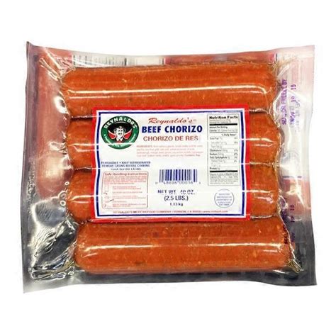Reynaldo Amp 39 S Beef Chorizo 2 5 Lb Instacart Reynaldo Amp 39 S Beef Chorizo 2 5 Lb Instacart