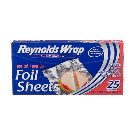 Reynolds Wrap Pre Cut Foil Sheets 25 Count Reynolds Wrap Pre Cut Foil Sheets 25 Count