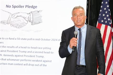 Rfk Jr Challenges Biden To Sign No Spoiler Pledge Drop Out Based On