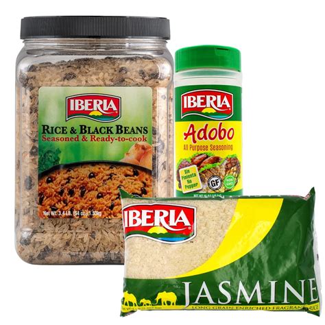 Rice And Black Beans Jar 3 4 Lb Jasmine Rice 5Lb Adobo Without