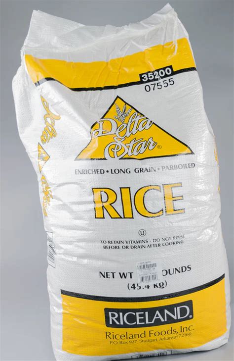 Riceland Delta Star Parboiled Rice 100 Lb