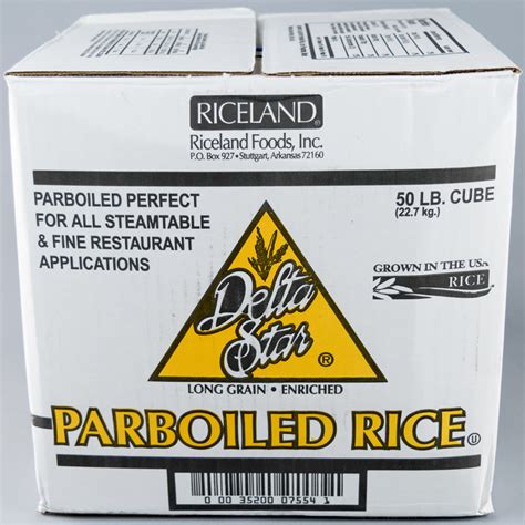Riceland Delta Star Parboiled Rice 50 Lb