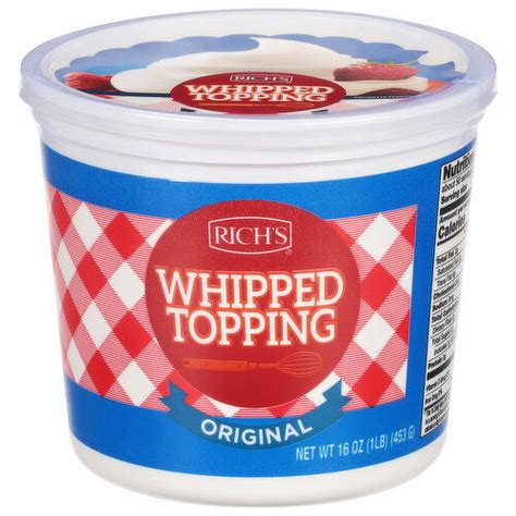 Rich S Whipped Topping Original Smart Final