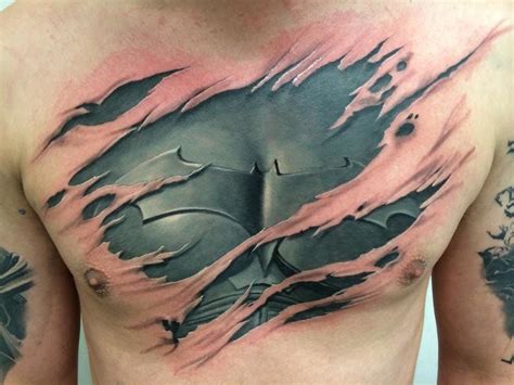 Ripping Skin Back Tattoo