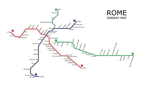 Rome Metro Area Map Book Red Line Edition