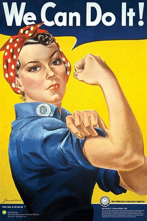 Rosie Riveter Metal Poster Sign