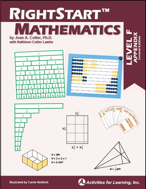 Rs2 Level F Lesson 105 Rightstart Mathematics By Activities For Learning Inc