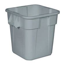 Rubbermaid Commercial Square Brute Container 28 Gal Capacity Squar