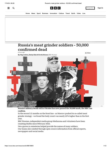 Russia S Meat Grinder Soldiers 50 000 Confirmed Dead