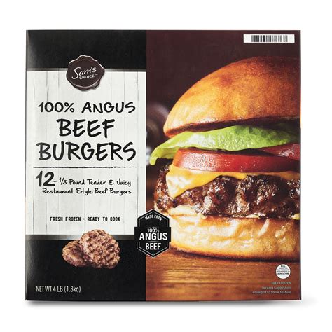 Sam's Choice Angus 100% Beef Burgers