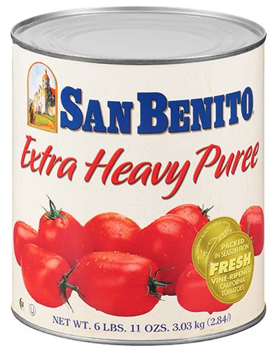 San Benito Heavy Tomato Puree Neil Jones Food Company