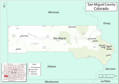 San Miguel County Colorado Maps