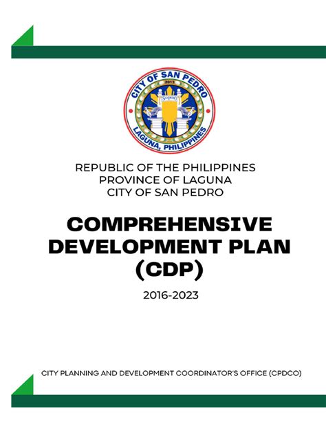 San Pedro Comprehensive Development Plan Pdf Crimes Crime