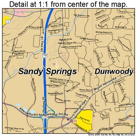 Sandy Springs Georgia Street Map 1368516