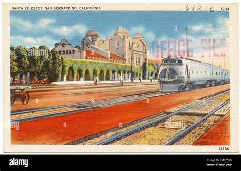 Santa Fe Depot Stockton Ca Postcard