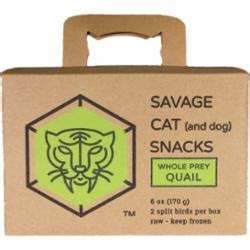 Savage Cat Savage Cat Whole Quail 6Oz 2Pk