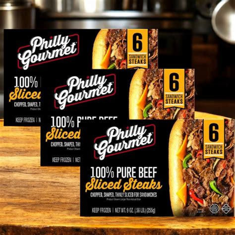 Save On Philly-Gourmet 100% Pure Beef Sliced Steaks - 14 Ct Frozen ...