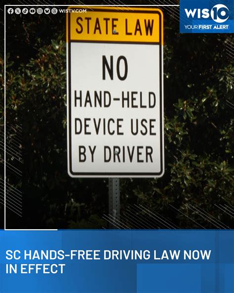 Sc S Hands Free Driving Law Now In Effect