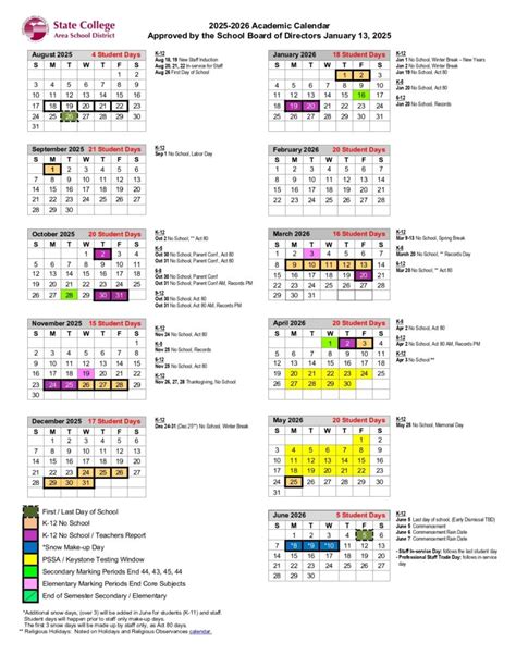 Scasd 2025 2026 Calendar Printable Calendar