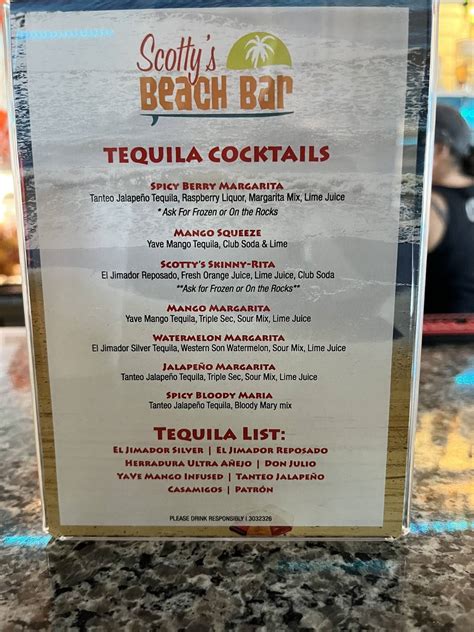 Scotty Amp 39 S Beach Bar Surfside Beach Sc 29575 Menu Reviews Hours