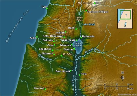 Sea Of Galilee Map