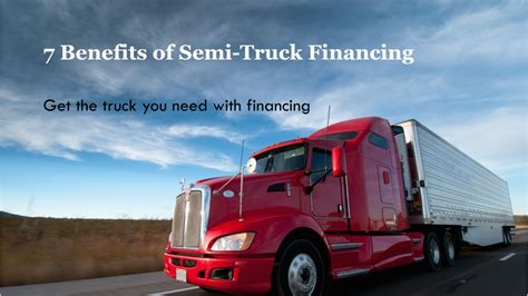 Semi Truck Financing For Repairs And Purchases