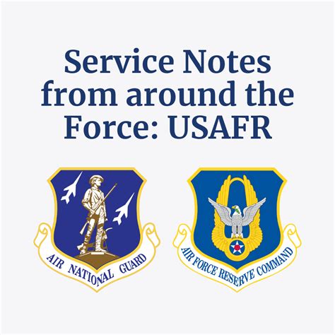 Service Notes From Around The Force Usafr Roa