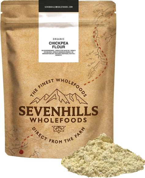 Sevenhills Wholefoods Organic Chickpea Flour 1 8Kg Premium Quality Gluten Free Flour Buy Now With Express International Delivery Gosupps Com
