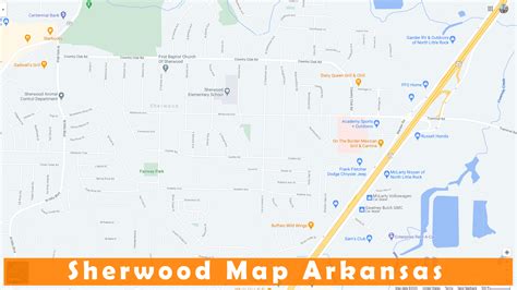 Sherwood Arkansas Map United States