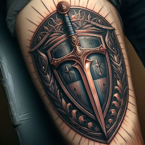Shield Tattoo Design