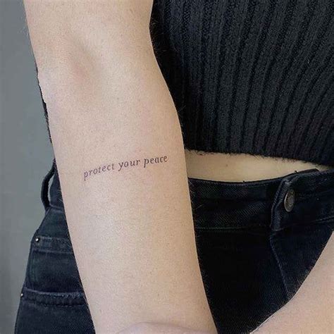 Short Girly Tattoo Quotes 60 Word Tattoo Ideas That Say It All