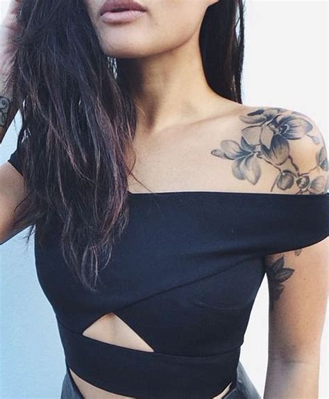 Shoulder Cap Tattoo Female