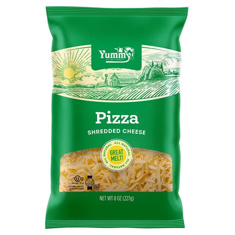 Shredded Pizza Cheese 2 Lb Yummy Foods Paradise Distributors