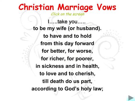 Sickness And In Health Marriage Vow