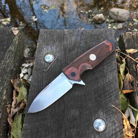 Sig36214 Couteau Sig Sauer Ex 02 Lame 154Cm Spear Point Manche Noyer