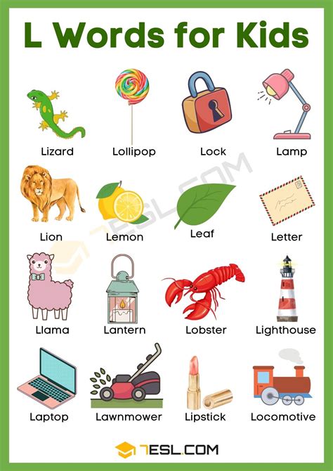 Sight Words Beginning With Letter L At Henry Lawrence Blog